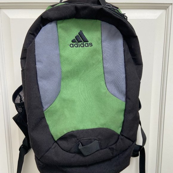 adidas Green Black Two Compartment Backpack - Picture 1 of 5